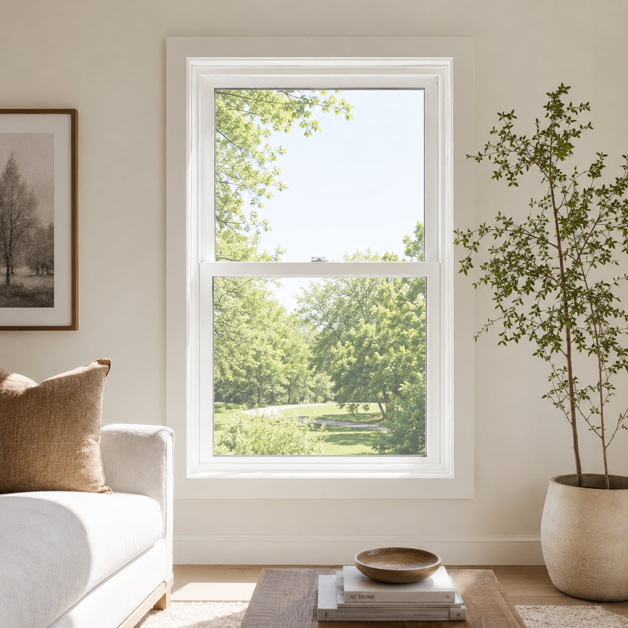 Robinson 200 Series window installed with daylight pouring through